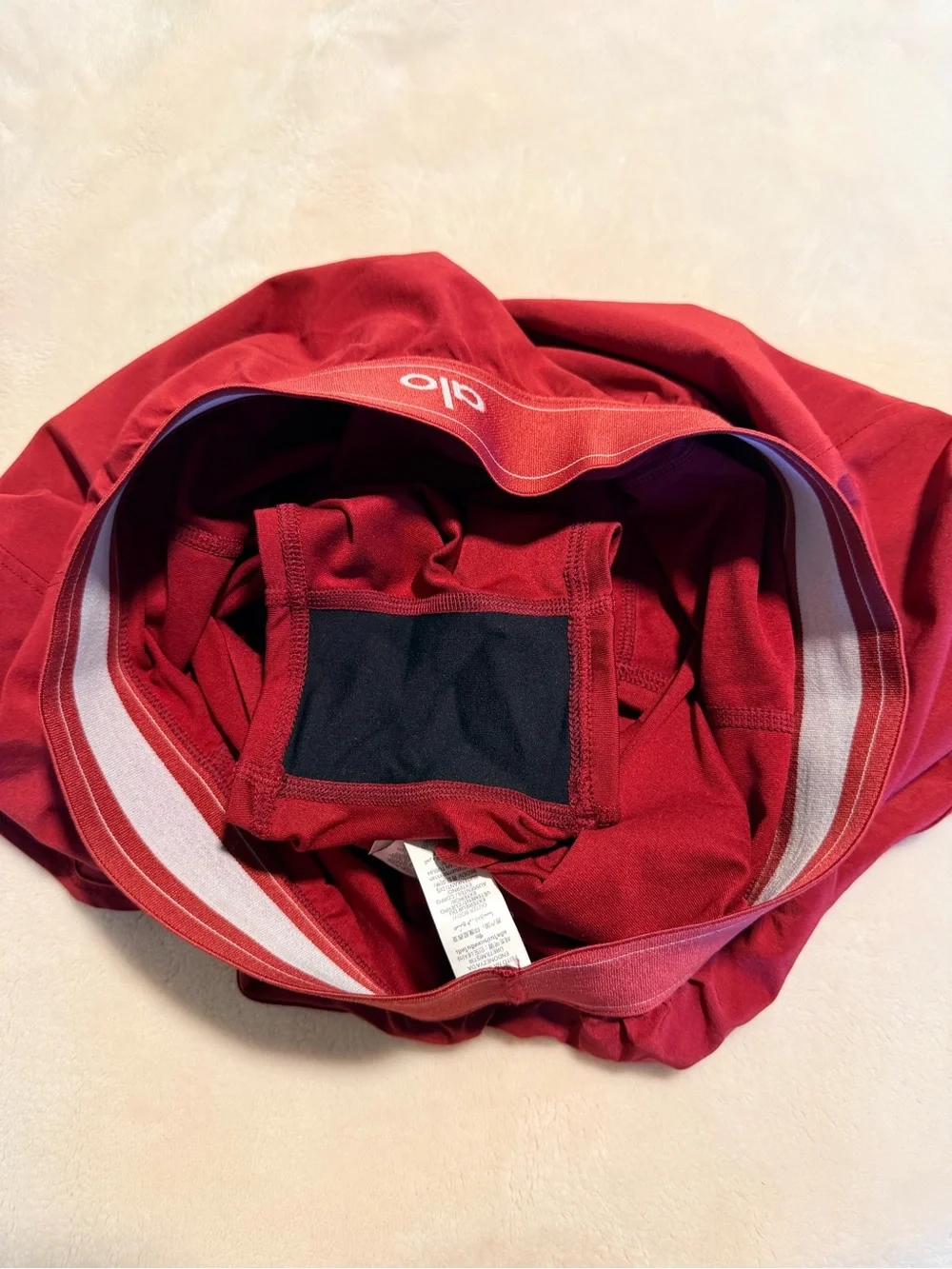 ALO Yoga Match Point Tennis Skirt, Size Small Summer Romance Red!